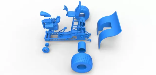 Diecast Mini Rod pulling tractor Scale 1 to 25 — Image 28 of 31