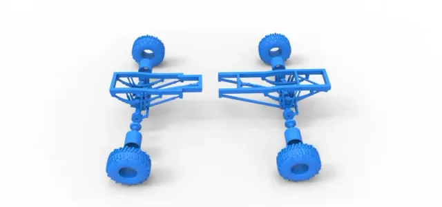 Chassis of Wheel Standing Mega Truck Scale 1:25 — Фото 21 из 23