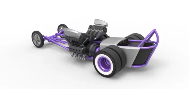 Diecast Front engine old school dragster with 2 V8 Scale 1:25 — Фото 9 из 30