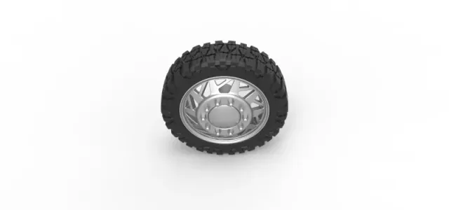 Diecast Front semi wheel for pickup Version 14 Scale 1:25 — Фото 6 из 11