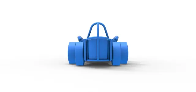 Diecast Front engine old school 6 wheeled dragster Scale 1:25 — Image 22 of 31
