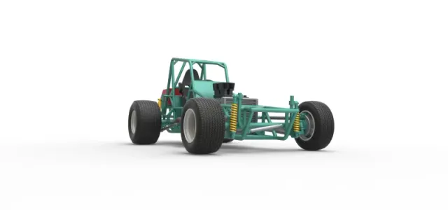 Vintage Northeast Dirt Modified stock car Base Scale 1:25 — Image 27 of 31