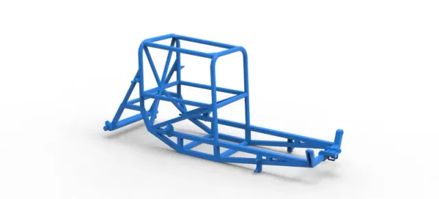 Frame of Vintage Supermodified stock car Version 4 Scale 1:25 — Image 13 of 14