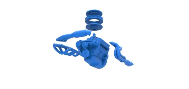 Engine V8 for Supermodified race car Version 4 Scale 1:25 — Image 20 of 23