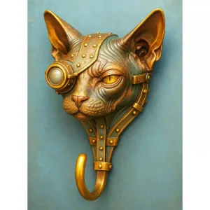 Steampunk Sphynx Hook