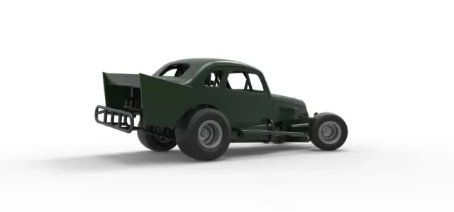 Vintage Dirt Modified stock car while turning Scale 1:25 — Image 21 of 30