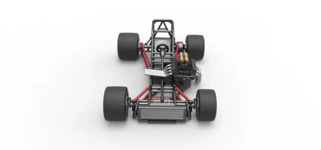 Supermodified front engine race car Base Scale 1:25 — Фото 8 из 31