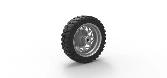 Diecast Front semi wheel for pickup Version 14 Scale 1:25 — Фото 8 из 11