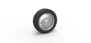 Diecast 10 Oval Hole front semi wheel for pickup Scale 1:25