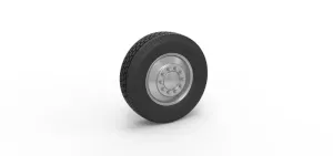 Diecast Front custom wheel of semi truck Version 2 Scale 1:25