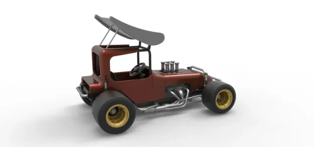 Vintage Winged Supermodified stock car Scale 1:25 — Фото 20 из 31