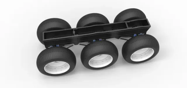 Diecast Chassis of 6x6 Monster Truck Version 3 Scale 1:25 — Фото 4 из 25