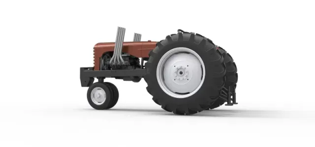 Vintage Small block Pulling tractor Version 4 Scale 1:25 — Фото 13 из 30