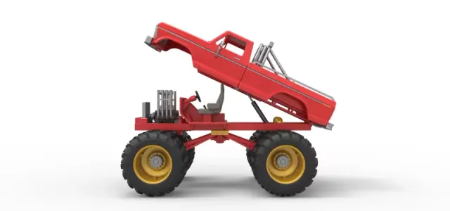 Vintage Monster Truck with double wheels Scale 1:25 — Фото 22 из 31