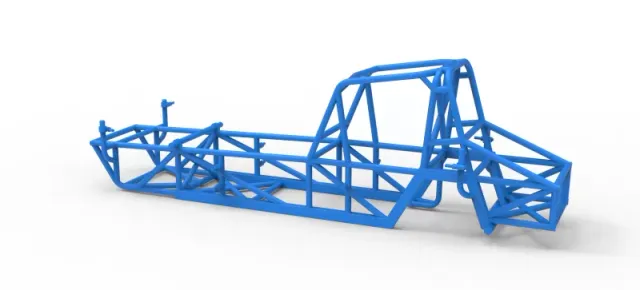 Frame of Vintage Dirt Modified stock car Version 5 Scale 1:25 — Фото 9 из 17