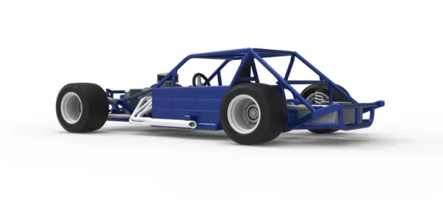 Vintage Asphalt Modified stock car Base V6 Scale 1:25 — Фото 13 из 30