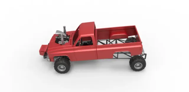 Diecast old school pulling truck 4wd Scale 1:25 — Фото 7 из 30