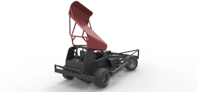 BriSCA Formula 1 Stock Car for Dirt while turning Scale 1:25 — Фото 18 из 31