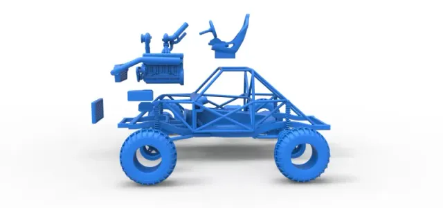 Uphill Sand Racing Dragster Base Version 2 Scale 1:25 — Фото 23 из 24