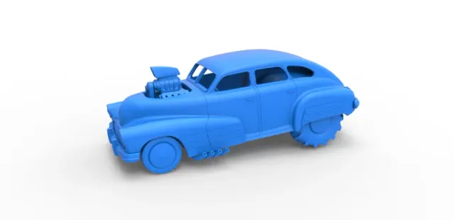 Diecast old school pulling truck 2wd with Car shell Scale 1:25 — Фото 12 из 31