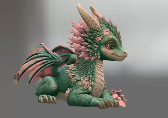 Blossom Guardian Dragon STL File for 3D Print — Фото 9 из 15