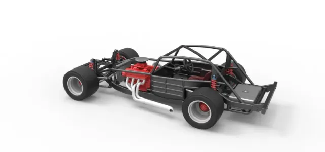 Vintage Asphalt Modified stock car Base V5 Scale 1:25 — Фото 12 из 27