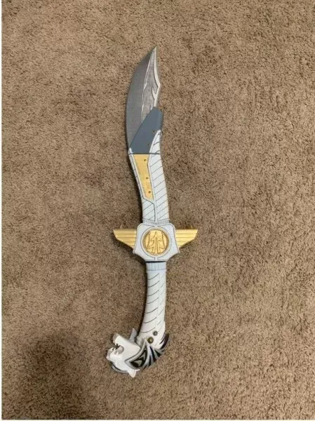 White Ranger Sword 3D Printed Prop — Image 3 of 3