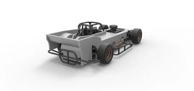 Small Block Supermodified race car Scale 1:25 — Image 18 of 31