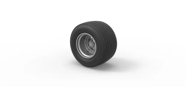 Rear Wheel of Northeast Dirt Modified stock car Scale 1:25 — Image 7 of 12
