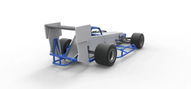 Supermodified front engine race car V4 Scale 1:25 — Фото 18 из 31