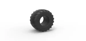Diecast Monster Jam tire 15 Scale 1:25