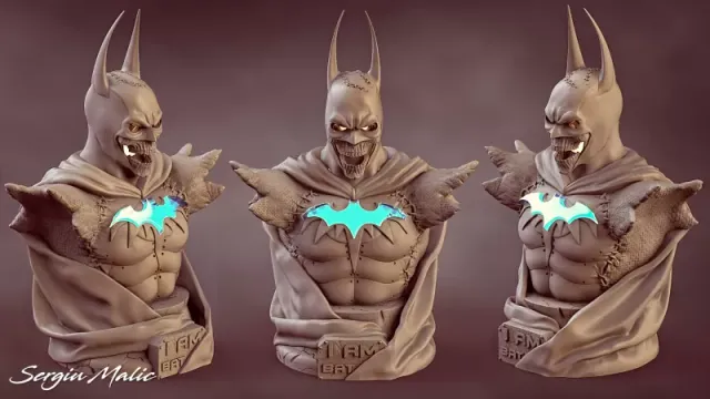 Dark Knight 3D Printed Bust — Фото 2 из 6