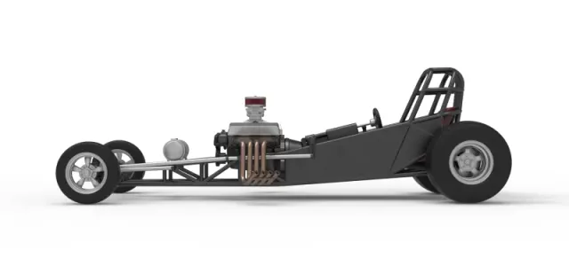 Vintage Front engine dragster Base Version 5 Scale 1:25 — Фото 9 из 19