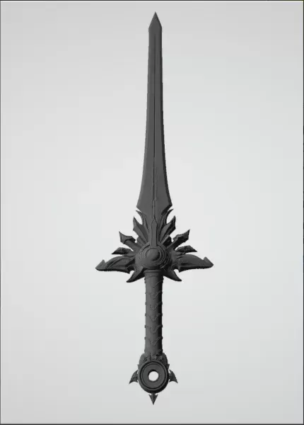 El Druin Tyrael Sword 3D Printed Replica — Image 2 of 3