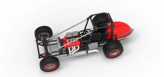 Dirt Silver Crown Champ car Base Scale 1:25 — Фото 4 из 30