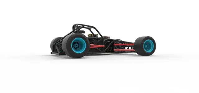 Supermodified front engine race car Base Version 2 Scale 1:25 — Фото 21 из 31