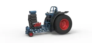Fun short Super modified Pulling tractor Version 2 Scale 1:25