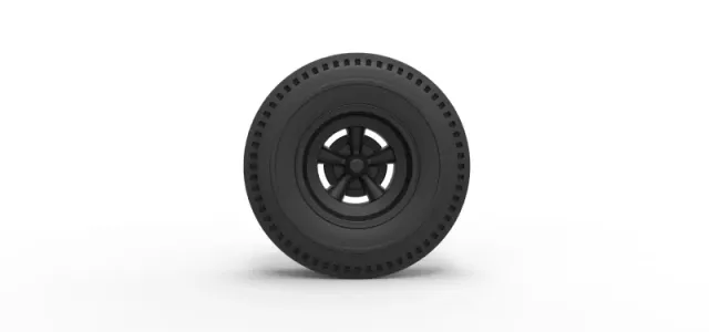 Diecast Rear wheel of old school dragster — Фото 5 из 6