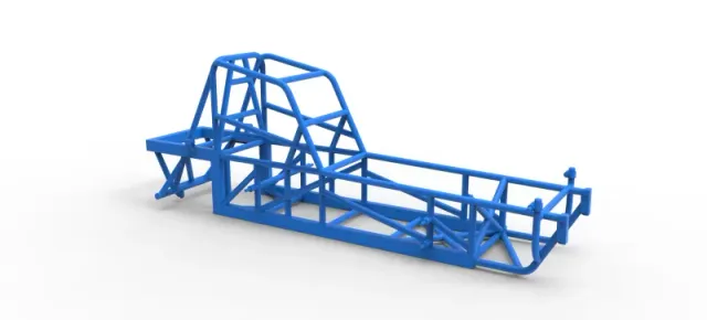 Frame of Vintage Dirt Modified stock car Version 4 Scale 1:25 — Фото 15 из 17