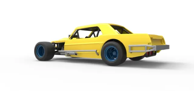 Vintage Asphalt Modified stock car V8 Scale 1:25 — Фото 13 из 30