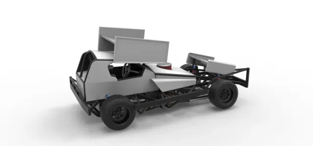 BriSCA Formula 1 Stock Car for Asphalt Scale 1:25 — Фото 20 из 31