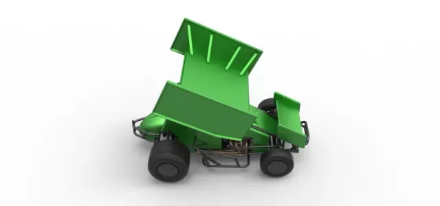 Diecast Winged Sprint car Scale 1:25 — Image 18 of 30