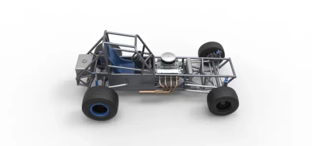 Vintage Dirt Modified stock car Base Version 5 Scale 1:25 — Фото 21 из 27