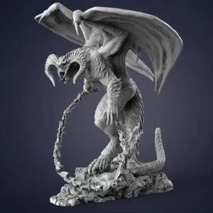 Fiery Balrog Demon 3D Figure for 3D Printing