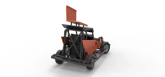 New Zealand Ministock car while turning Version 2 Scale 1 to 25 — Image 18 of 30