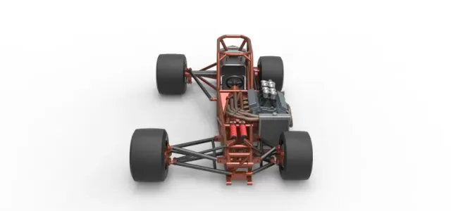 Supermodified front engine race car Base Version 3 Scale 1:25 — Image 8 of 31