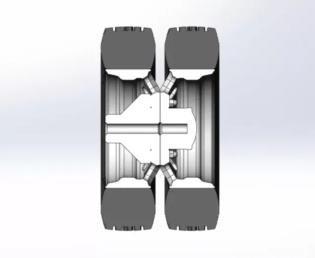 Diecast Rear custom wheel of semi truck Version 21 Scale 1:25 — Фото 11 из 11