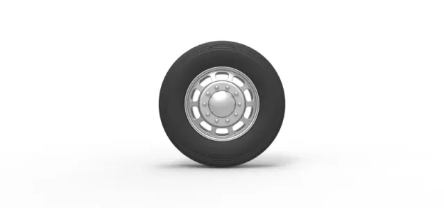 Diecast Front custom wheel of semi truck Version 3 Scale 1:25 — Фото 5 из 12