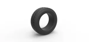 Diecast Dirt Sprint racing front tire 3 Scale 1:25