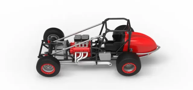 Dirt Silver Crown Champ car Base Scale 1:25 — Фото 10 из 30